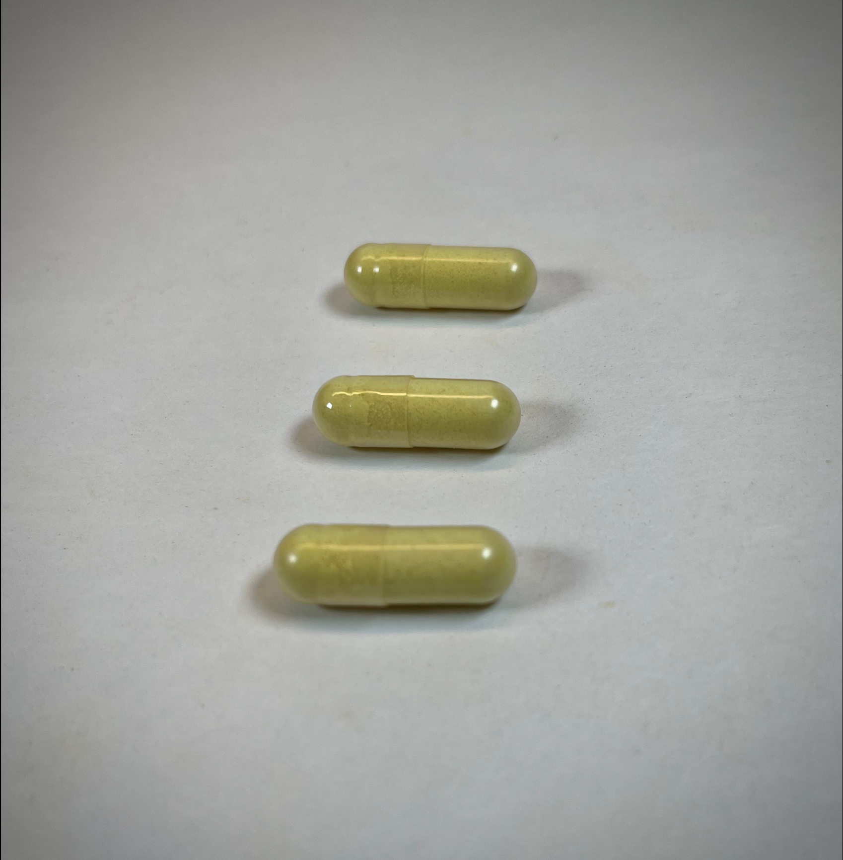 Algae omega 3 capsules Capsules on a table. Our omega 3 is algae, pure and clean omega 3